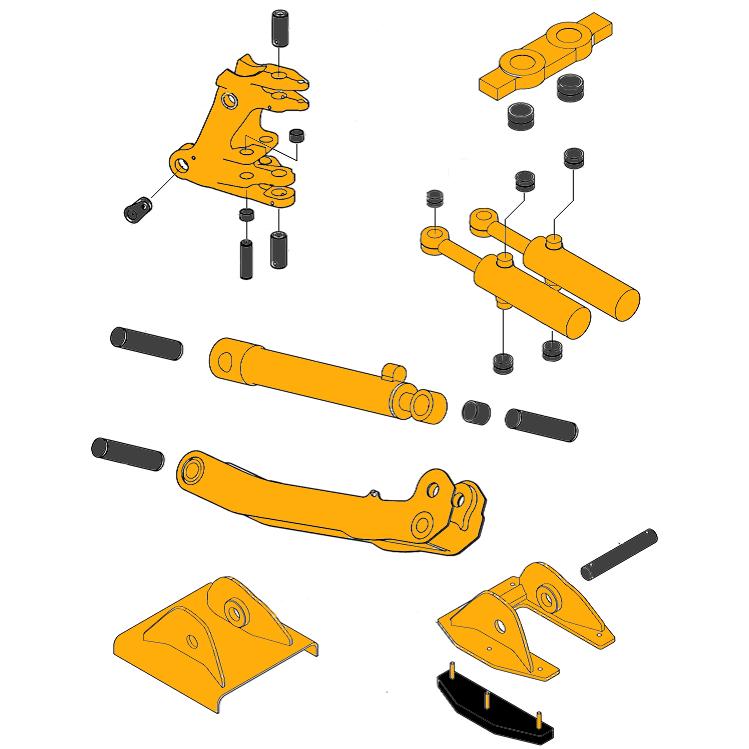 John Deere 410J & 410K Stabilizer & Swing Tower Parts | HW Part Store