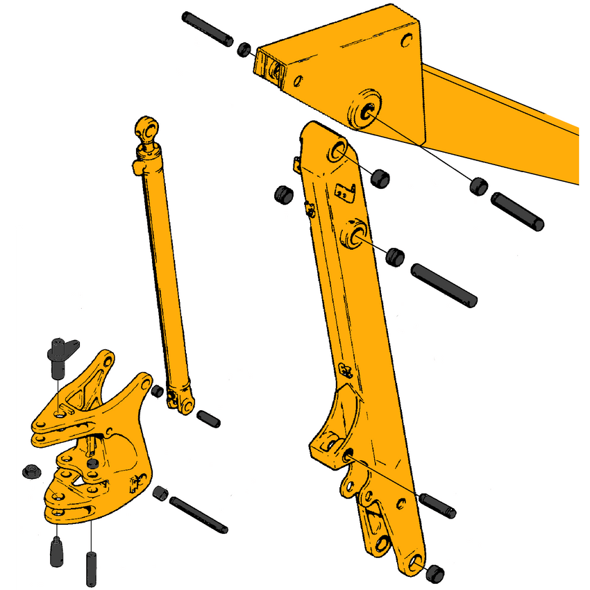 Case 580D & 580E Boom & Swing Tower Parts | HW Part Store