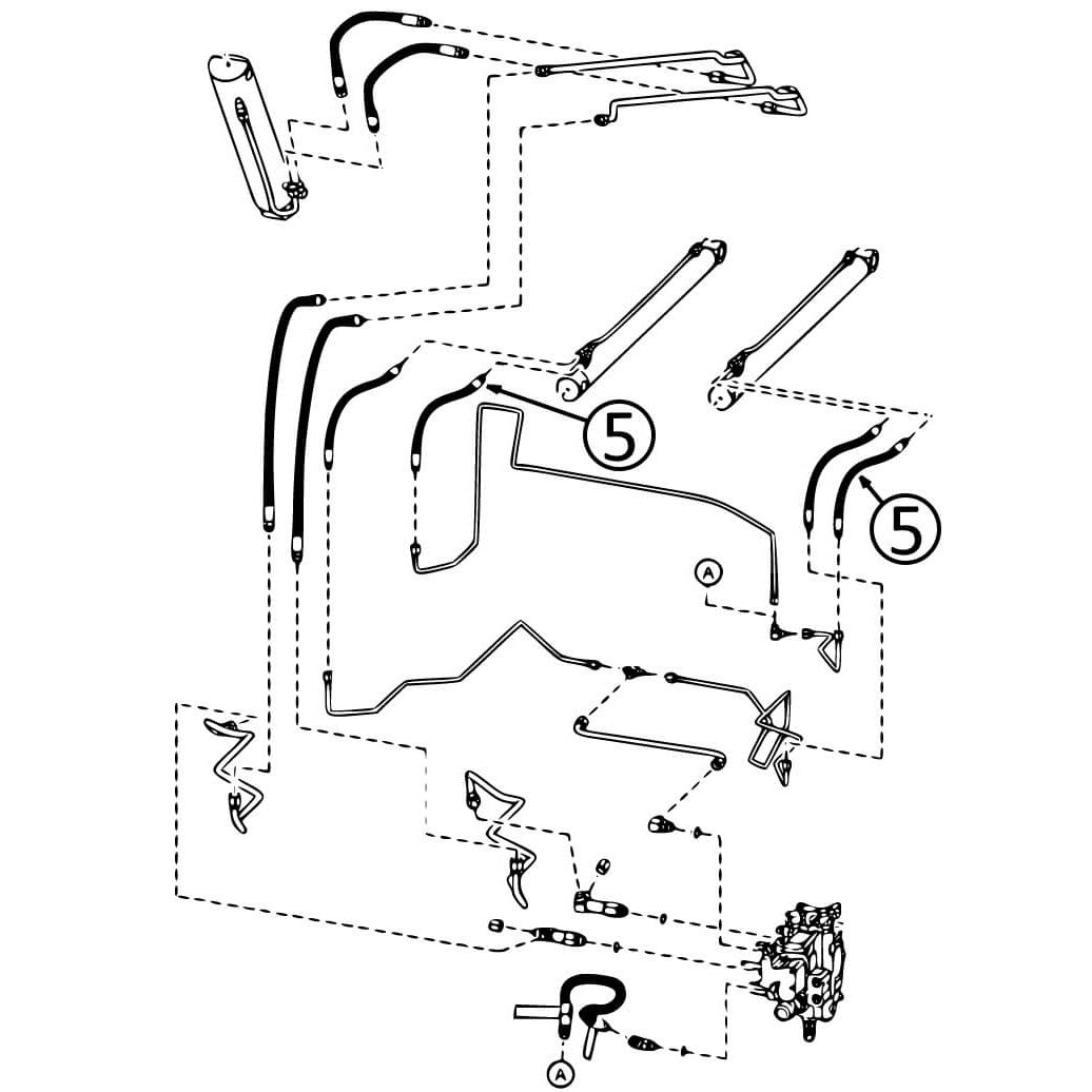 Bobcat T140 Loader Lift Cylinder Bore End Hose | HW Part Store