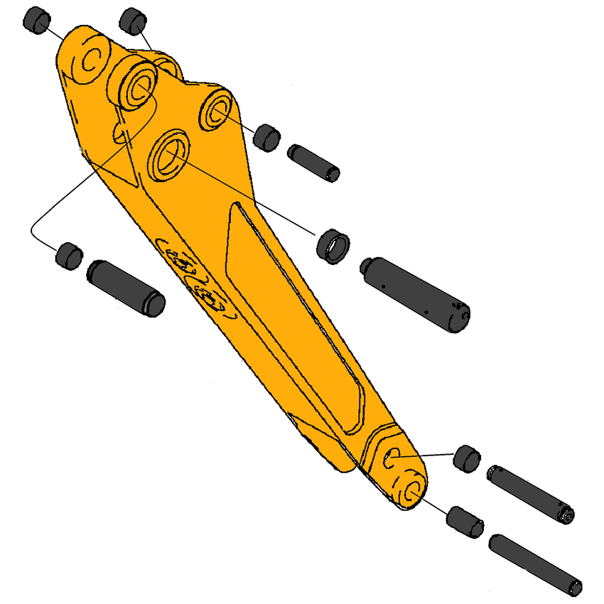 Case 580L & 580M Dipper Arm Parts | HW Part Store