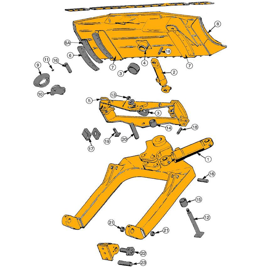 Case 850B, 850C, 850D, 850E Dozer Blade Parts | HW Part Store