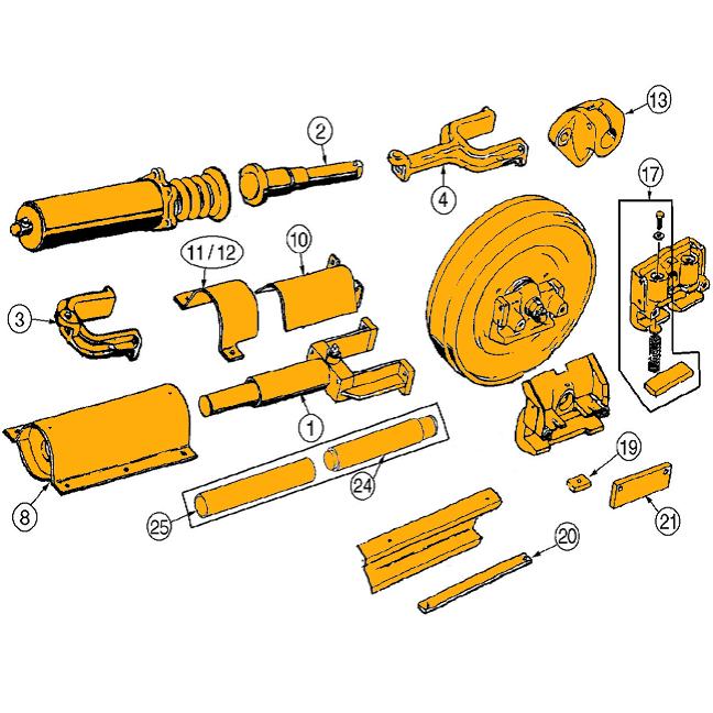 Case 850B, 850C, 855C Track Adjuster Parts | HW Part Store