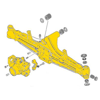 Case 580L, 580SL, 580M, 580SM 4WD Front Axle Parts | HW Part Store