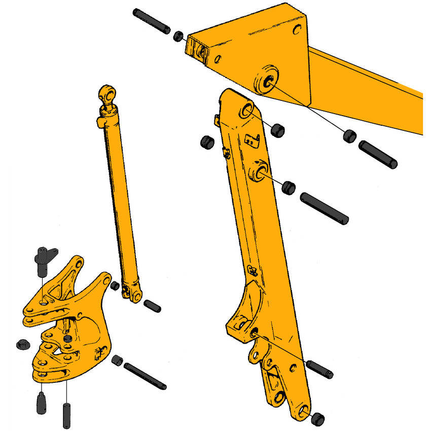 Case 580B & 580C Boom & Swing Tower Parts | HW Part Store