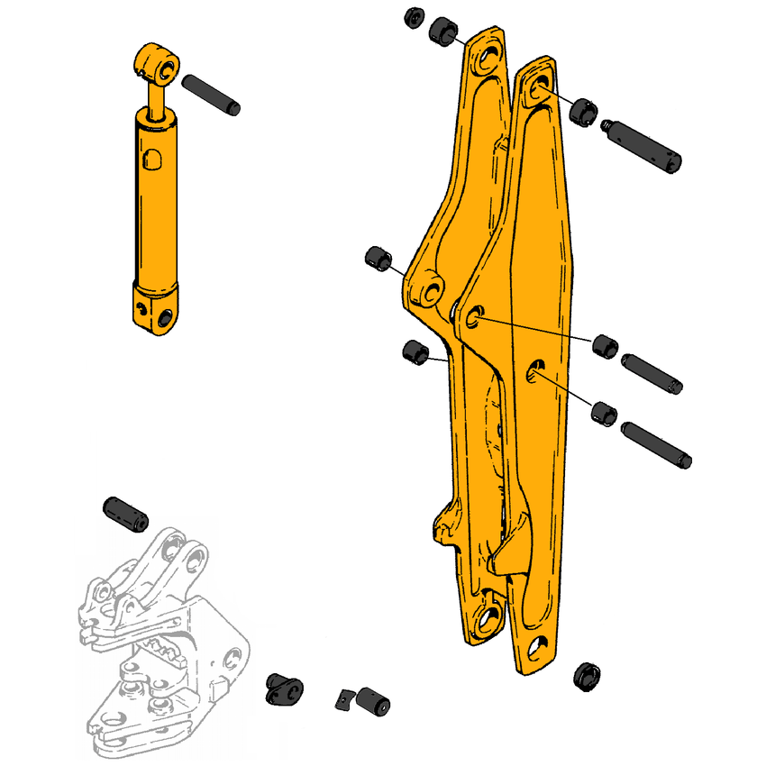 Case 580L & 580M Boom Parts | HW Part Store