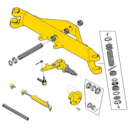 Case 580C, 580D, & 580E Front Axle Parts | HW Part Store
