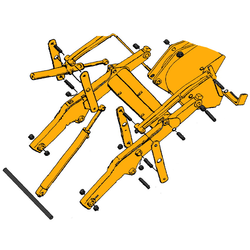 Case 580C, 580D, & 580E Loader Bucket Parts | HW Part Store