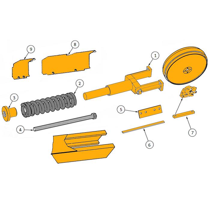 John Deere 450H, 450J, 550H, 550J, 650H, 650J Track Adjuster Parts | HW Part Store