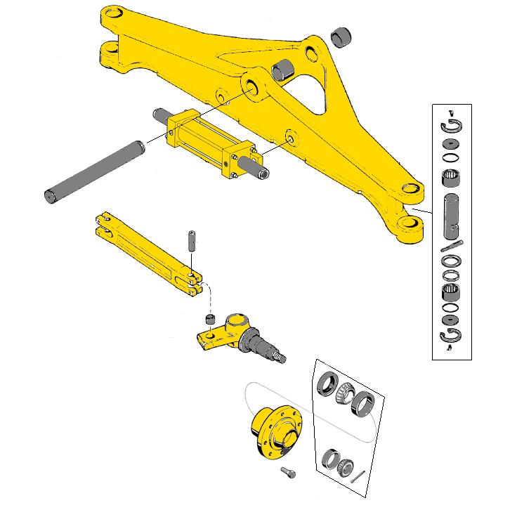 Case 580K, 580SK, 580L, 580SL, 580M, 580SM 2WD Front Axle Parts | HW Part Store