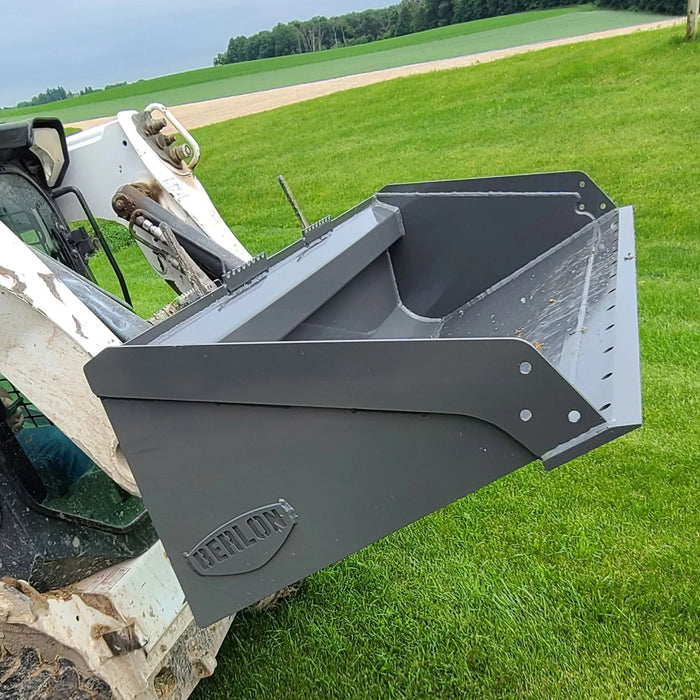 Berlon Low Profile Extended Lip Skid Steer Bucket | HW Part Store