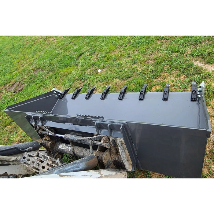 Berlon Low Profile Extended Lip Skid Steer Bucket | HW Part Store