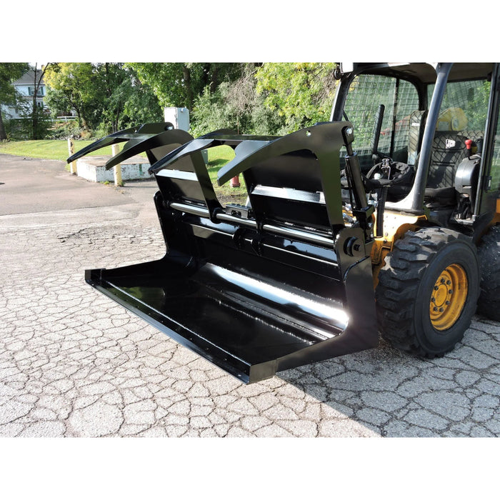 Berlon Extended Lip Skid Steer Grapple Bucket | HW Part Store