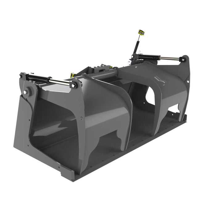 Berlon Extended Lip Heavy Duty Skid Steer Grapple Bucket | HW Part Store