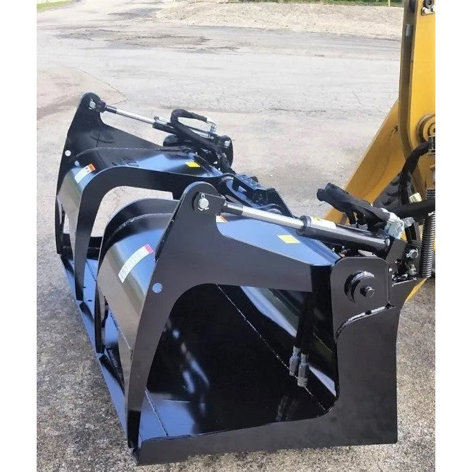 Berlon Extended Lip Heavy Duty Skid Steer Grapple Bucket | HW Part Store