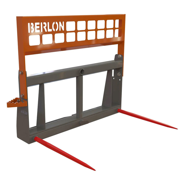 Berlon Bale Spear Carriage Skid Steer Attachment | HW Part Store