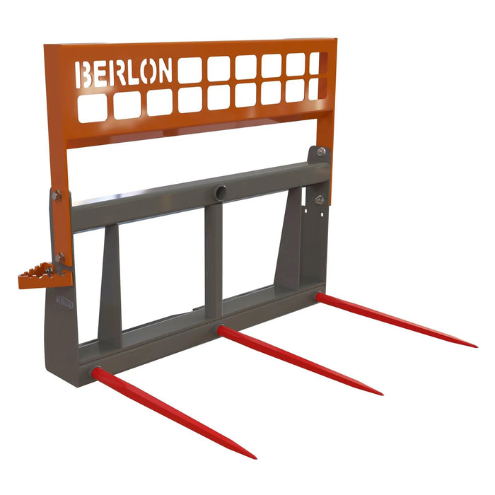 Berlon Bale Spear Carriage Skid Steer Attachment | HW Part Store