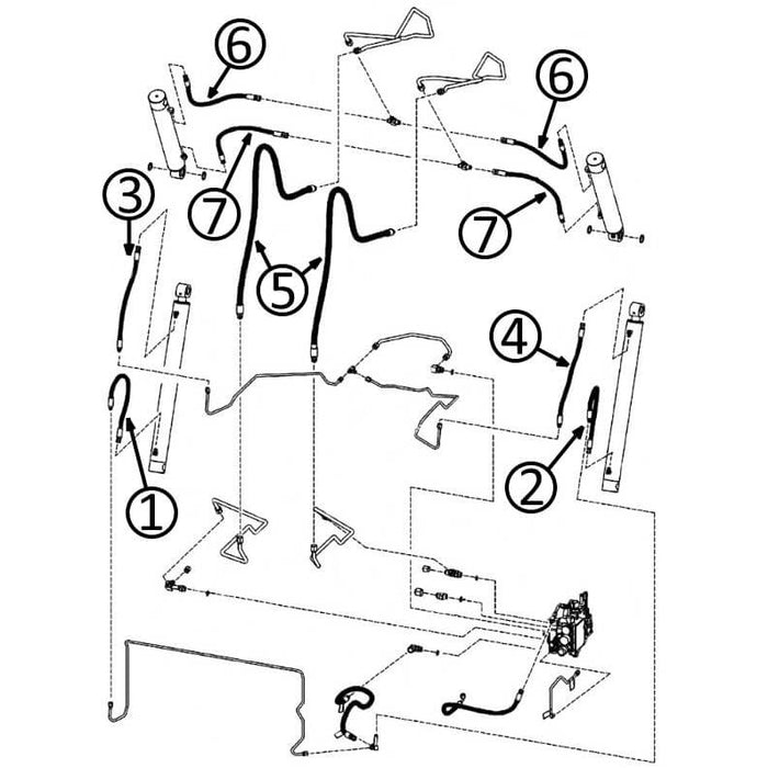 Bobcat S175 & S185 Whole Loader Hose Kit w/ Free Tool | HW Part Store