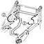 Bobcat 444M & 500 Hose - to Loader Lift Cylinders - Rod End -
