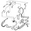 Bobcat 450 & 453 Hose - to Loader Bucket Tilt Cylinder -