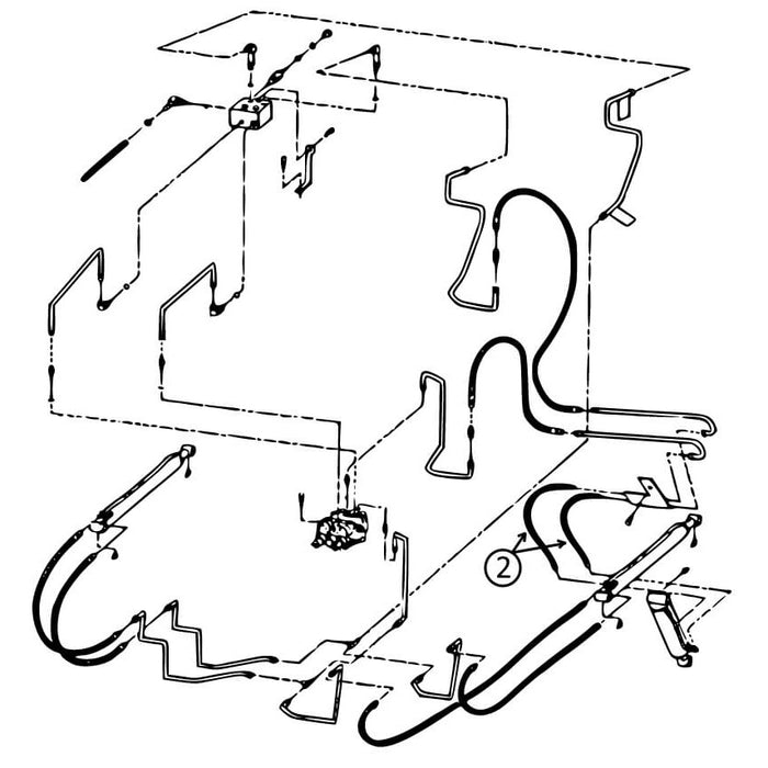 Bobcat 450 & 453 Hose - to Loader Bucket Tilt Cylinder -