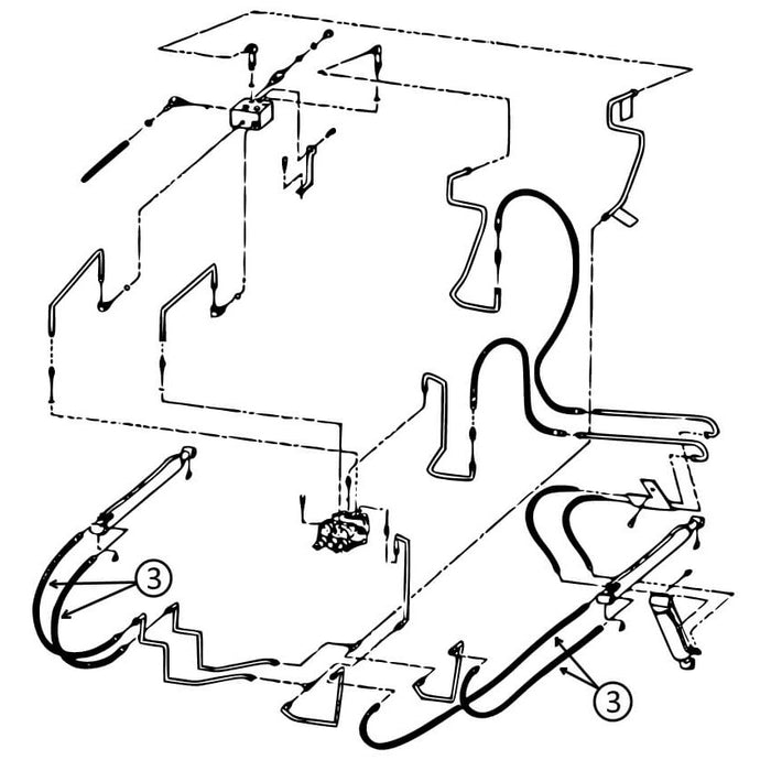 Bobcat 450 & 453 Hose - to Loader Lift Cylinders -