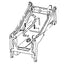 Bobcat 600, 610, & 611 Hose - At Pivot - In Tilt Cylinder Circuit - Rod End -