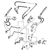 Bobcat 863, 863C, 863F, 863G, & 864 Hose - to L/H Loader Lift Cylinder - Bore End - #2 | HW Part Store