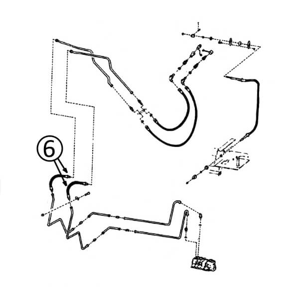 Bobcat 980 Hose - At Arm Pivot - in Auxiliary Circuit -