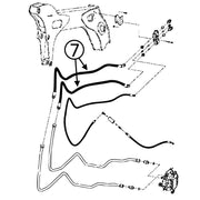Bobcat A300 Hose - Along Lift Arm - in Auxiliary Circuit - #7 | HW Part Store