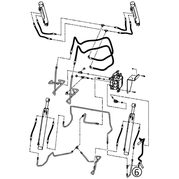 Bobcat A300 Hose - to Loader Valve -