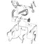 Bobcat S220 Hose - to Loader Bucket Tilt Cylinders - Bore Ends -