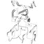 Bobcat S220 Hose - Along Lift Arm - to Loader Bucket Tilt Cylinders -