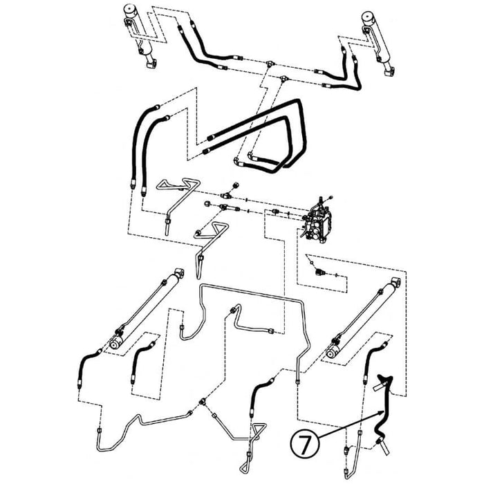 Bobcat S220 Hose - to Loader Valve -