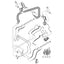 Bobcat S550 Hose - to Loader Bucket Tilt Cylinders - Rod Ends -
