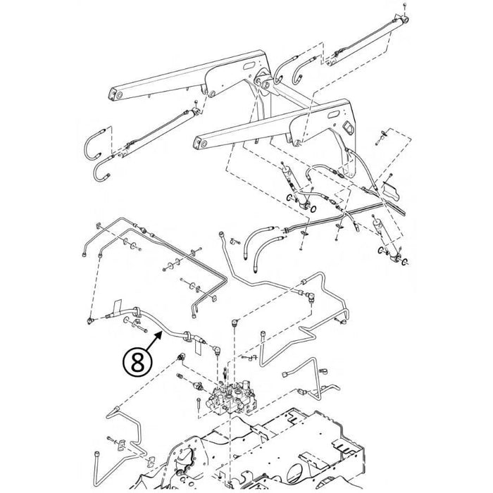 Bobcat T110 Hose - From Pump to Valve -