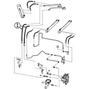 Bobcat T140 Hose - At Arm Pivot - to Loader Bucket Tilt Cylinder - #1 | HW Part Store