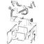 Bobcat T250 Hose - At Arm Pivot - to Loader Bucket Tilt Cylinders -