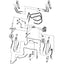 Bobcat T300 & T320 Hose - to Loader Lift Cylinders - Rod Ends -