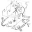 Bobcat 463 & 463F Hose - to Loader Lift Cylinders - Rod Ends -