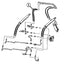 Bobcat 641, 642, 643, & 645 Hose - At Pivot to Loader Tilt Cylinder -