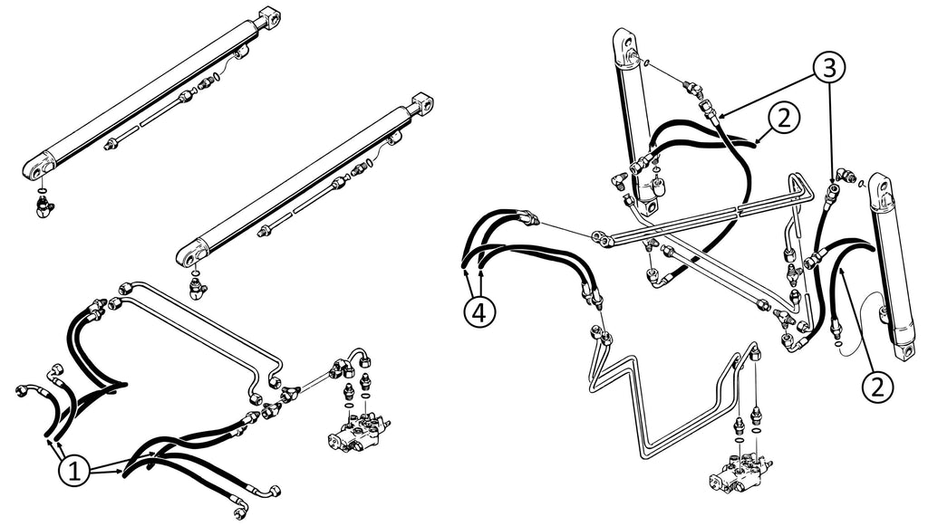 Case 1835B Skid Steer Hydraulic Hose Diagram