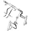 Case 580SK Hose - to Loader Clam Cylinders -
