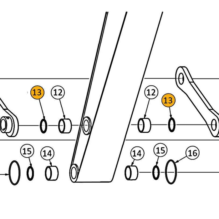 Cat 315D & 315D L Excavator - Seal - At Dipper to Link - 13 | HW Part Store