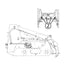 Cat 247 Hose - to Loader Bucket Tilt Cylinders -