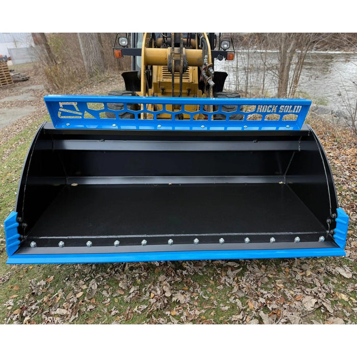 Rock Solid Heavy Duty Low Profile Extended Lip Utility Skid Steer Bucket | HW Part Store