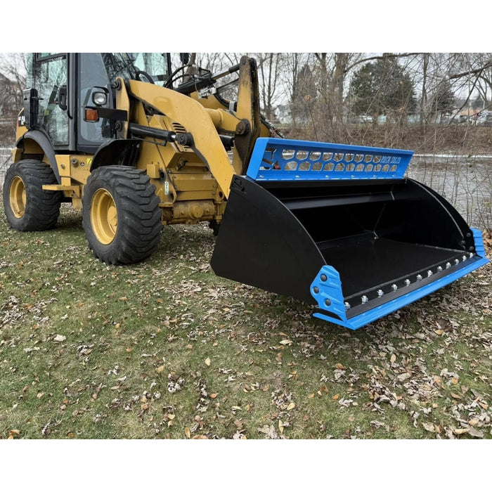 Rock Solid Heavy Duty Low Profile Extended Lip Utility Skid Steer Bucket | HW Part Store