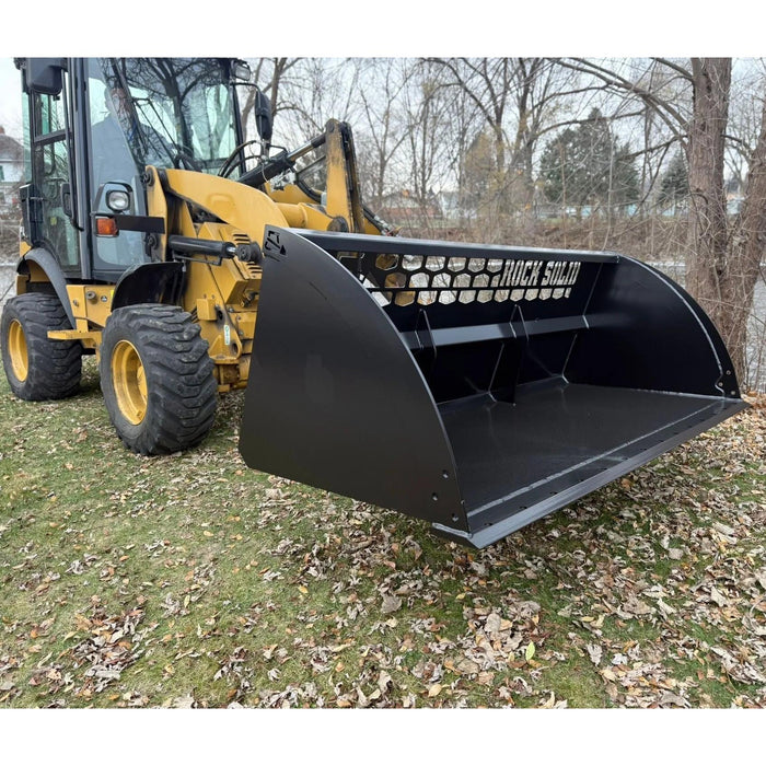 Rock Solid Heavy Duty High Capacity Skid Steer Bucket | HW Part Store