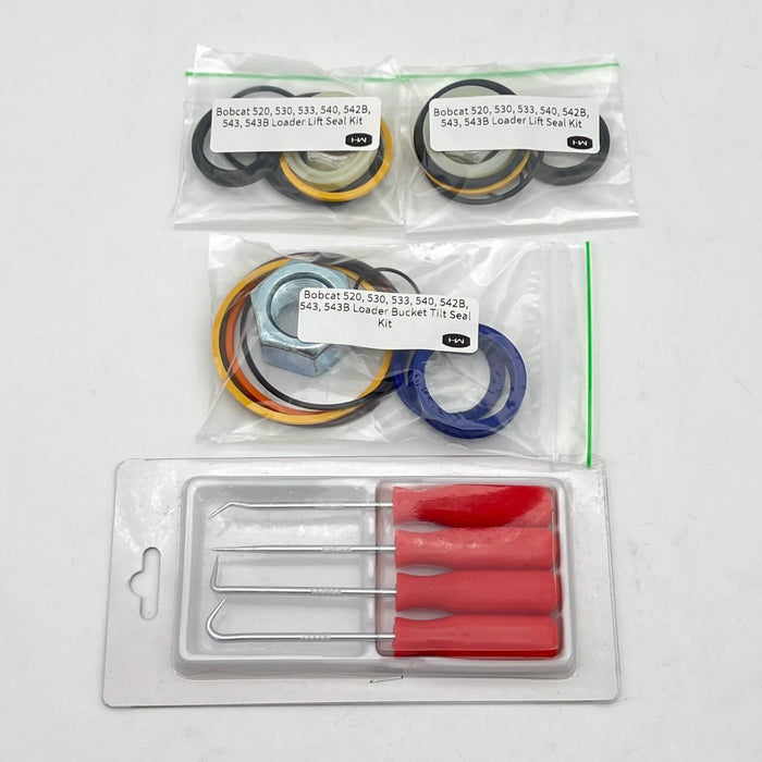 Bobcat 520, 530, 533, 540, 542B, 543, 543B Whole Machine Kit w/ Free O-Ring Pick Set | HW Part Store