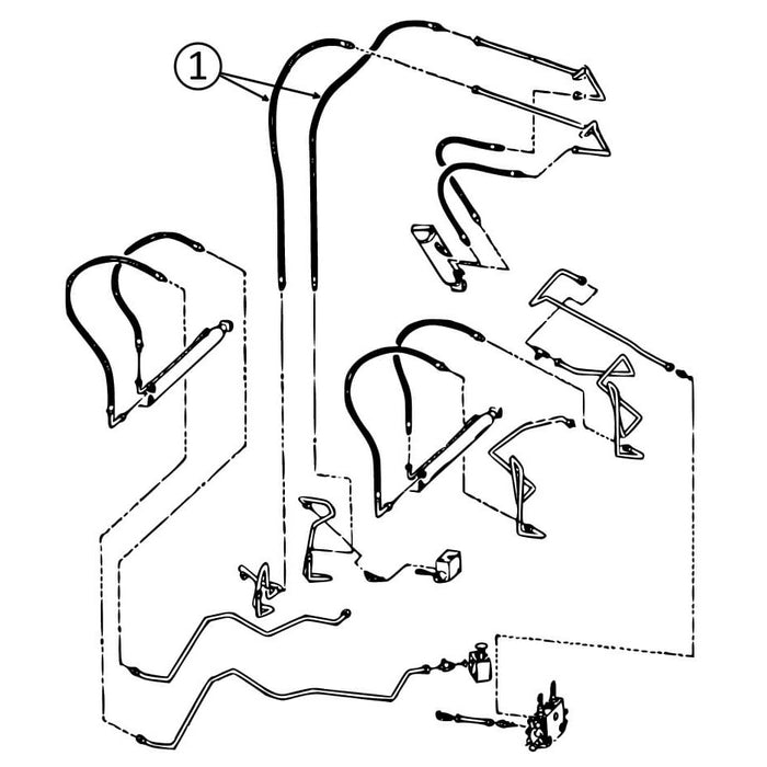 Bobcat 773 Hose - At Pivot to Loader Tilt Cylinder - S/N Group 1 -