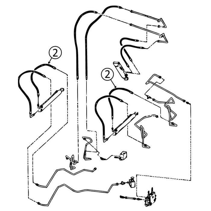 Bobcat 773 Hose - Loader Lift Cylinders - Rod Ends - S/N Group 1 -